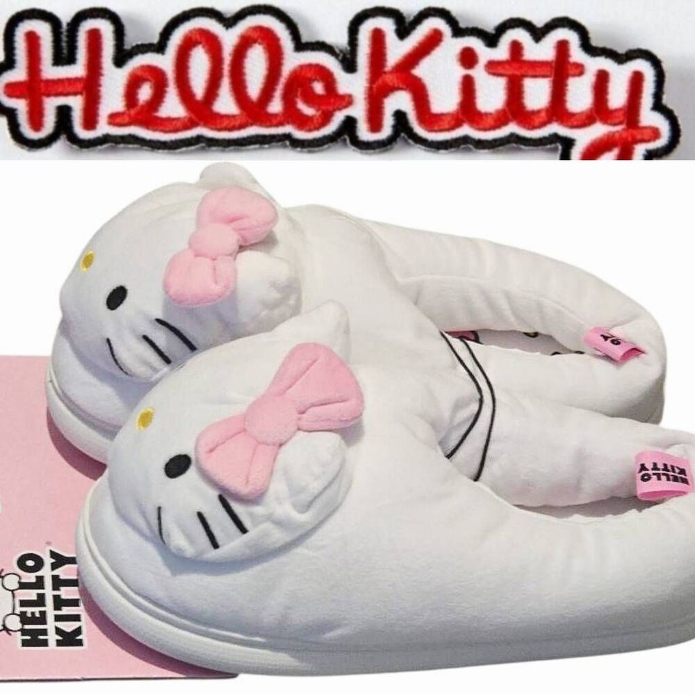 Hello Kitty By Sanrio‎ Cozy Logo Slippers